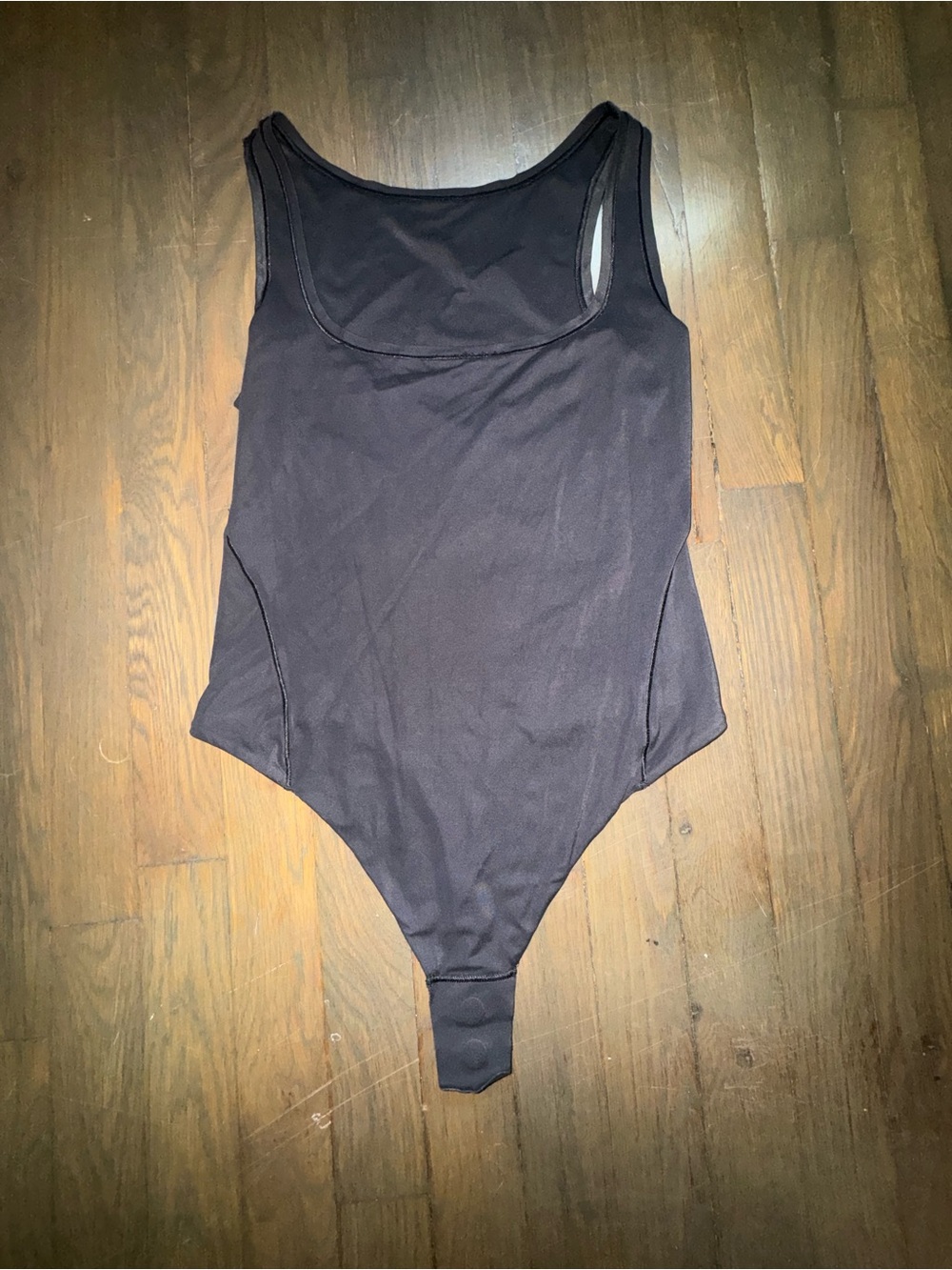 lululemon wundermost Black Scoop-Neck Bodysuit